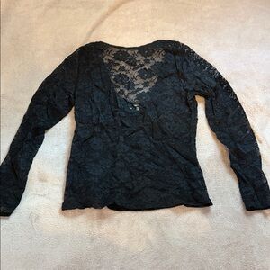 Abercrombie & Fitch Dark Lace Blouse